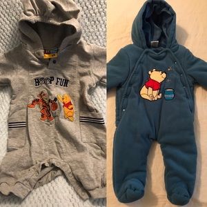 Disney Baby Winnie the Pooh Winter Rompers